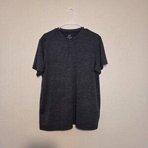 George Men's Large Grey Short Sleeve Shirt Active Wear